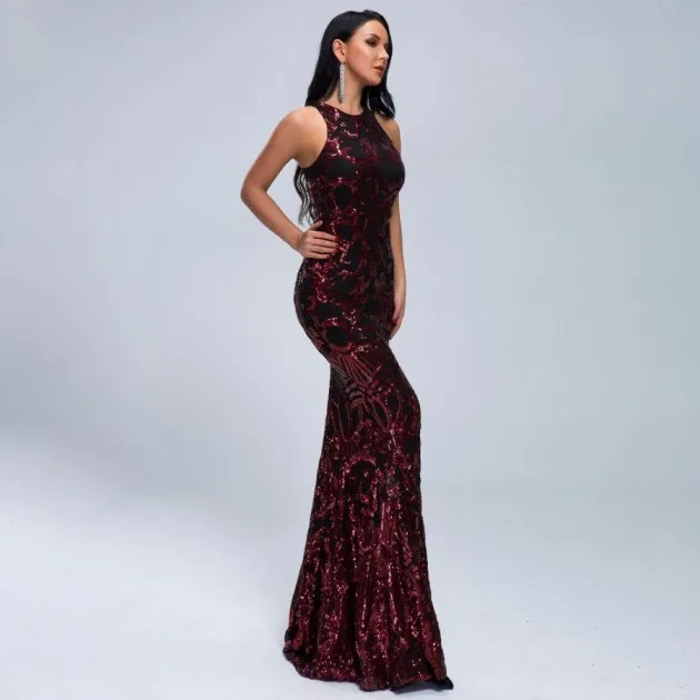 Retro sequin party evening dress Lyla