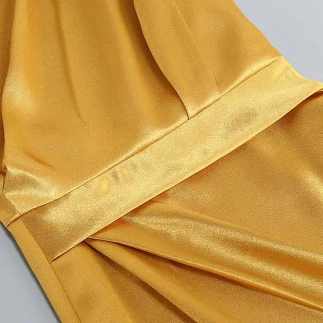 Irregular Slanted Shoulder Split Dress Mackenzie