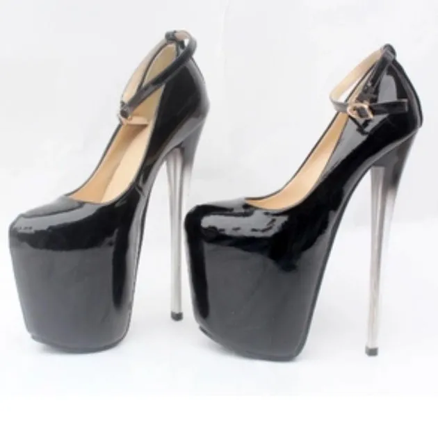 Super high-heeled nightclub leather shoes hate sky high Sloane