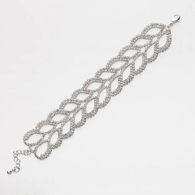 Moda larga con flecos círculo discoteca retro oro pulsera joyería