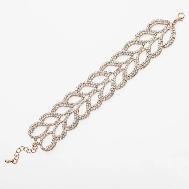 Moda larga con flecos círculo discoteca retro oro pulsera joyería