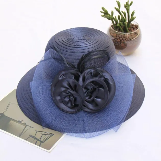 Flower Net Yarn Gift Hat Female Sunscreen Anti-Ultraviolet Visor Cloth Hat Basin Hat