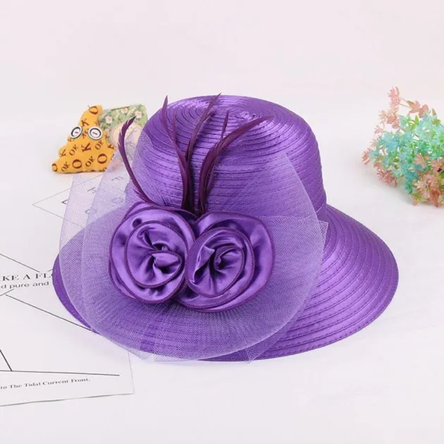 Flower Net Yarn Gift Hat Female Sunscreen Anti-Ultraviolet Visor Cloth Hat Basin Hat