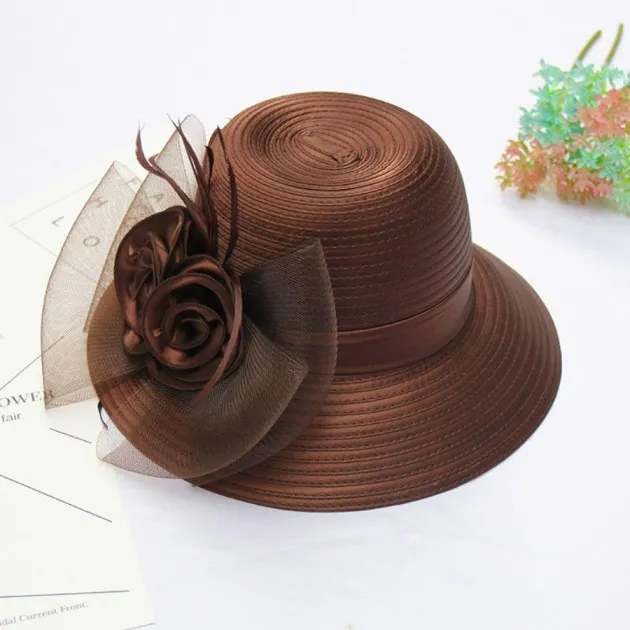 Flower Net Yarn Gift Hat Female Sunscreen Anti-Ultraviolet Visor Cloth Hat Basin Hat