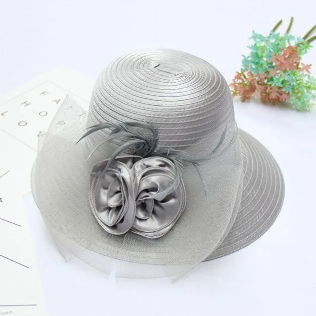 Flower Net Yarn Gift Hat Female Sunscreen Anti-Ultraviolet Visor Cloth Hat Basin Hat