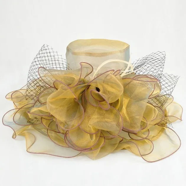 Organza Mode Mesh Hoed