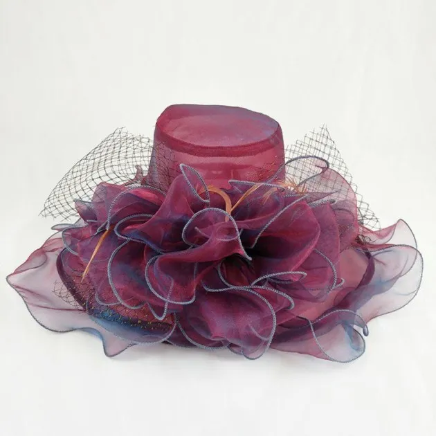 Organza Mode Mesh Hoed