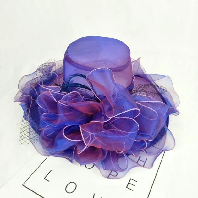 Organza Mode Mesh Hoed