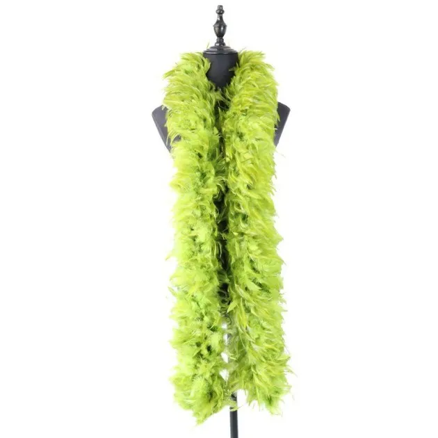Feather Stripe Scarf Boa