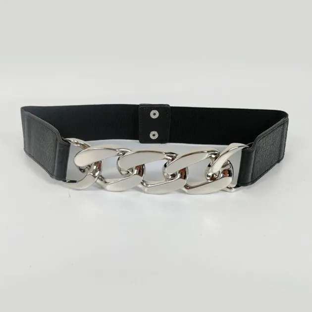 Elastic Belt Metal Chain Fashion All-Match Waistband