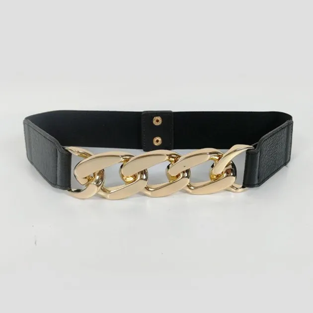 Elastic Belt Metal Chain Fashion All-Match Waistband