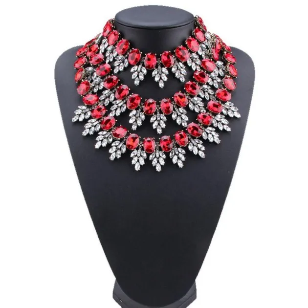 Luxury Blue Crystal Embellished