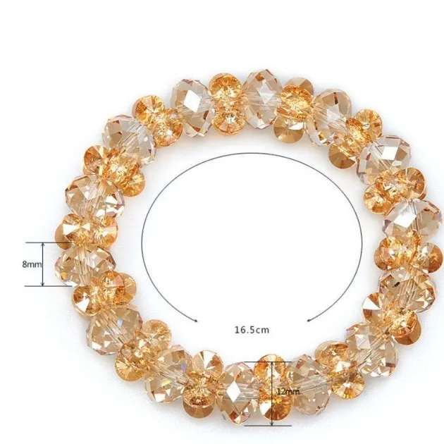 Pulsera de cristal austriaco de moda de lujo