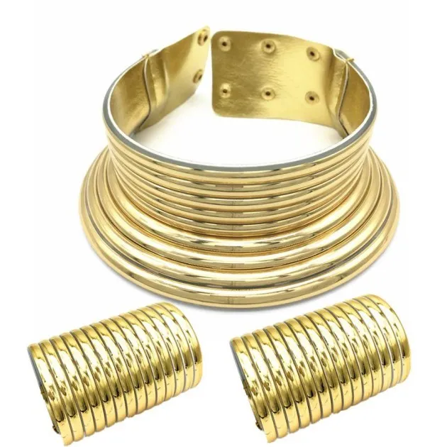 African Queen Necklace Hands Ring Bracelet