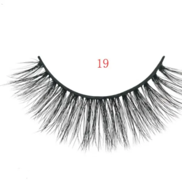 3D mink eyelashes 3 pairs of natural fiber long false eyelashes