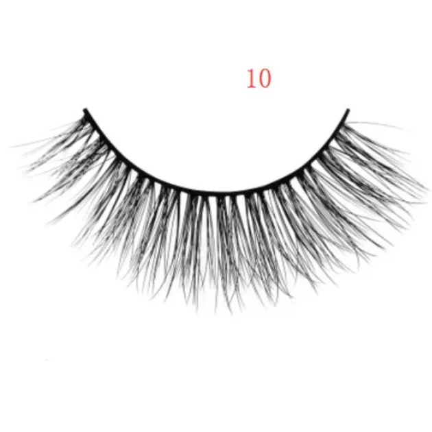 3D mink eyelashes 3 pairs of natural fiber long false eyelashes