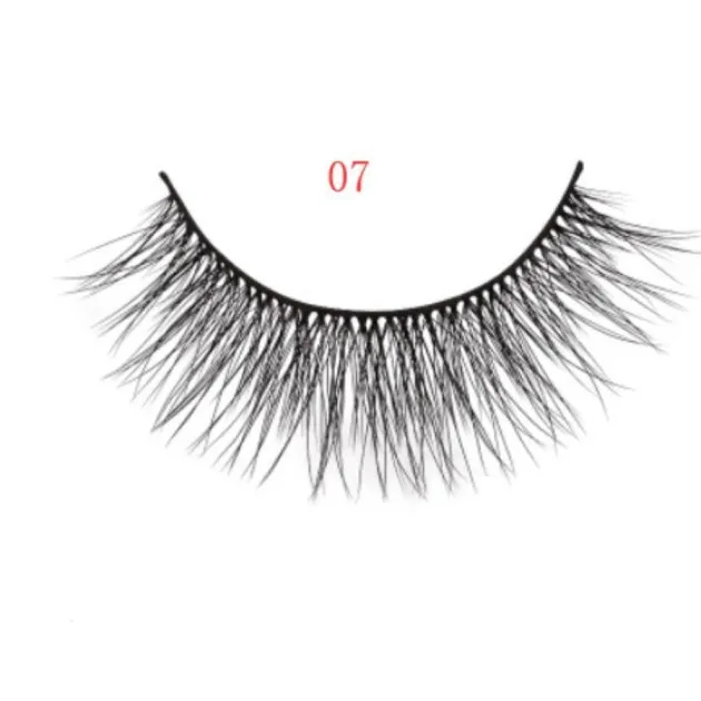 3D mink eyelashes 3 pairs of natural fiber long false eyelashes