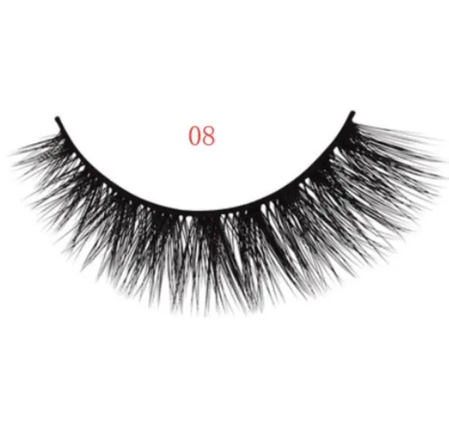 3D mink eyelashes 3 pairs of natural fiber long false eyelashes