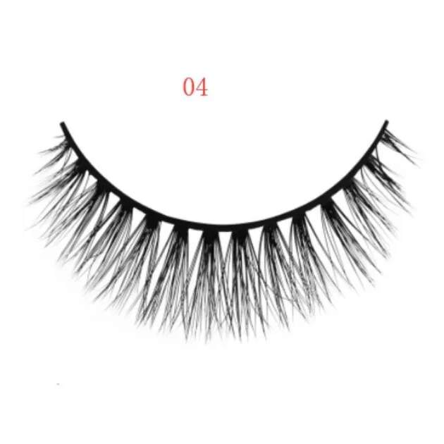 3D mink eyelashes 3 pairs of natural fiber long false eyelashes