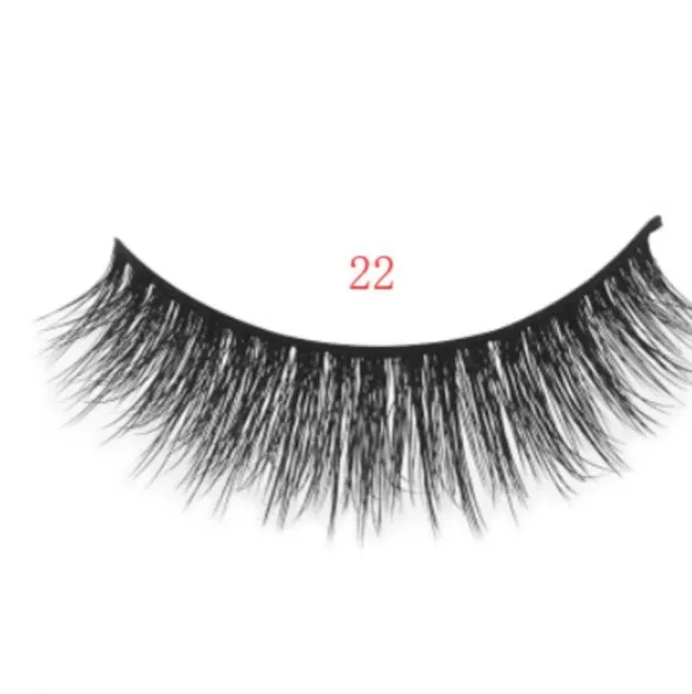 3D mink eyelashes 3 pairs of natural fiber long false eyelashes