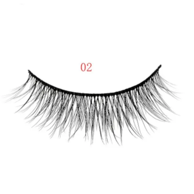 3D mink eyelashes 3 pairs of natural fiber long false eyelashes