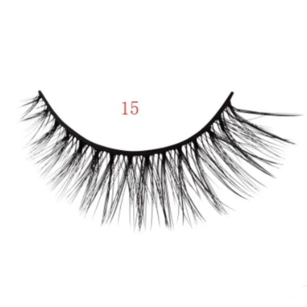 3D mink eyelashes 3 pairs of natural fiber long false eyelashes