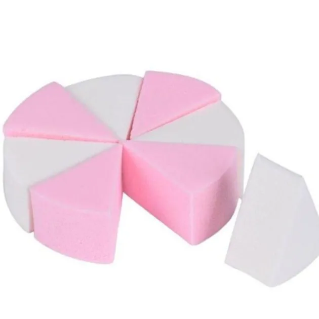 Round Wet And Dry Eight-cut Powder Puff Triangle Foundation Makeup Sponge