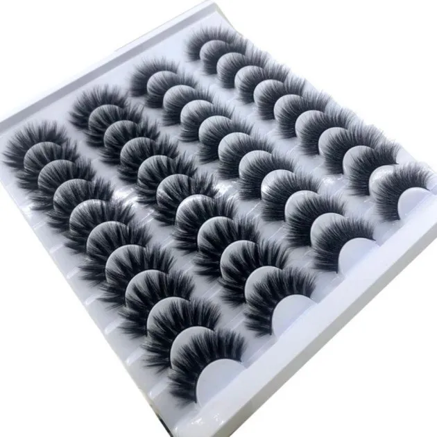 Pairs 8-25mm Fake Eyelashes 100 Mink Eyelashes Mink