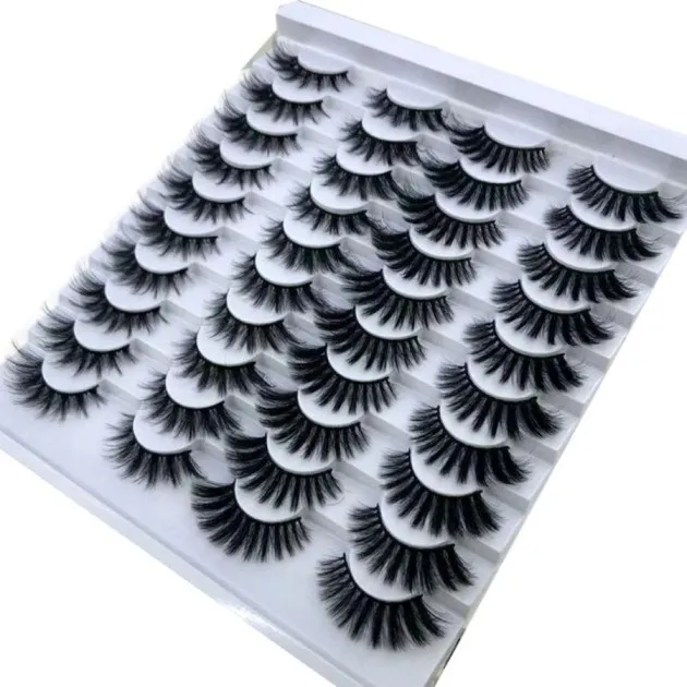 Pares de pestañas postizas de 8-25 mm 100 Mink Eyelashes Mink