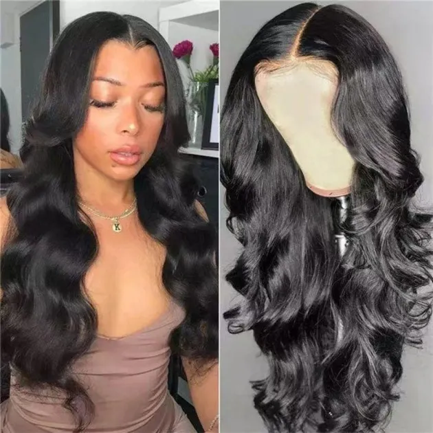 American Chemical Fiber Front Lace Long Wig