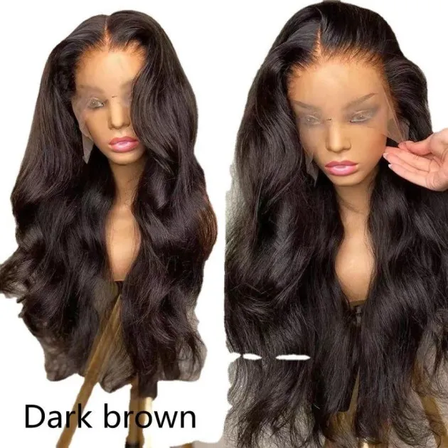 American Chemical Fiber Front Lace Long Wig