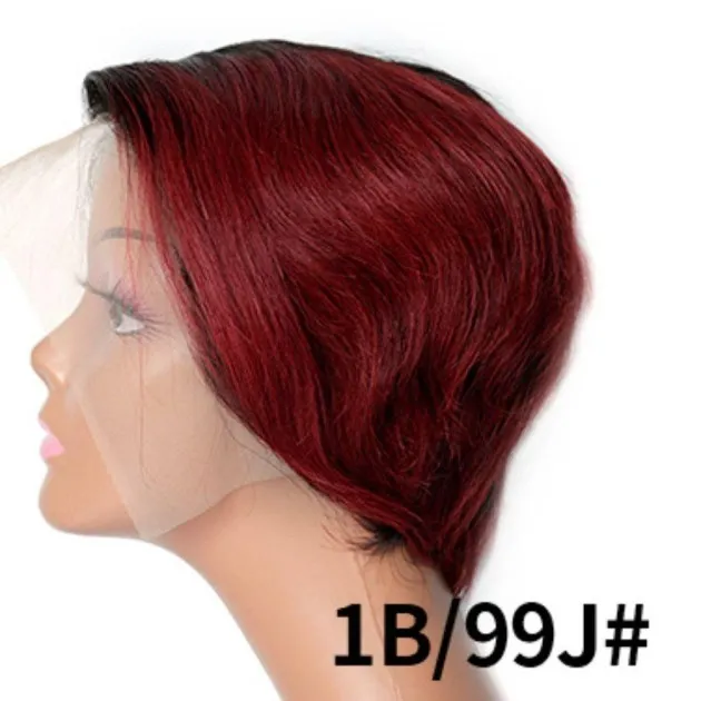 Reality Wig T-shaped Transparent Front Lace Hand-woven