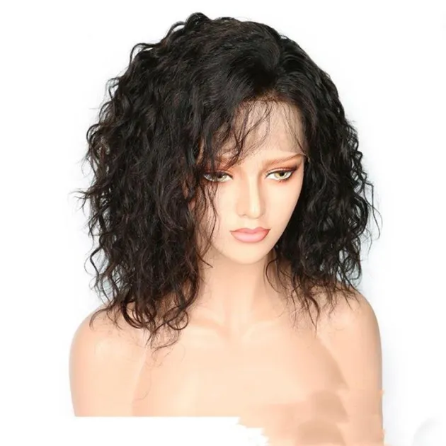 Full Lace Wig Ladies Bob Head Semi-mechanical Human Hair