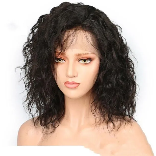 Full Lace Wig Ladies Bob Head Semi-mechanical Human Hair