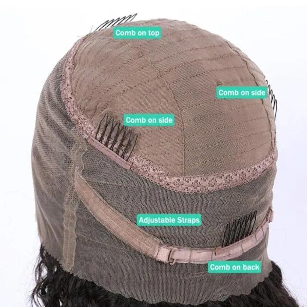 Full Lace Wig Ladies Bob Head Semi-mechanical Human Hair