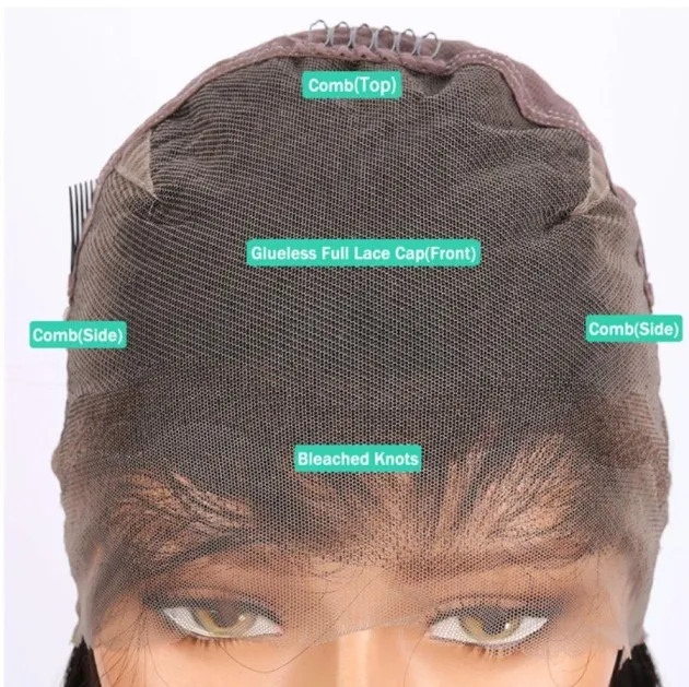 Full Lace Wig Ladies Bob Head Semi-mechanical Human Hair