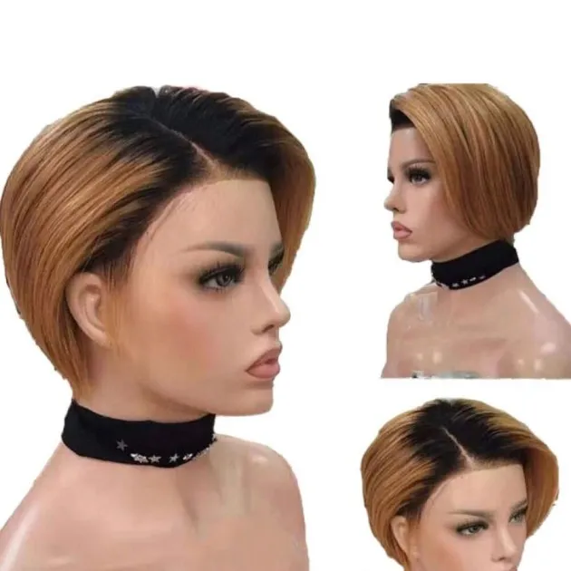 Reality Wig Short Hair Lace Human Hair