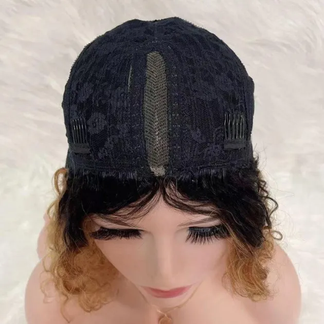 Reality Wig Real Hair Set Costura Tejido a mano Real Hair