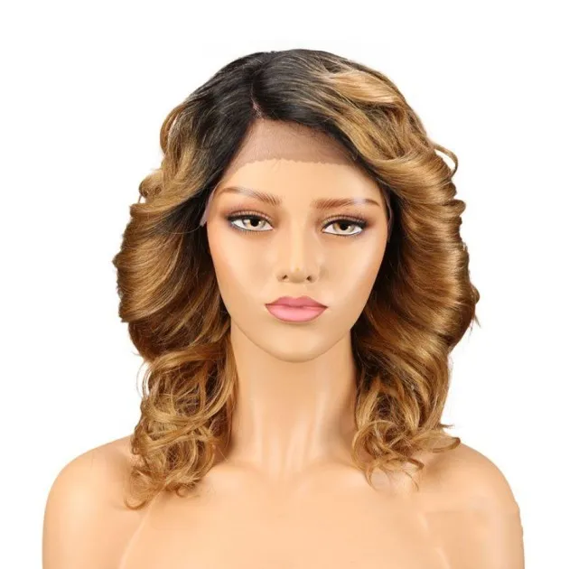 Real Hair Women Hair Stitch Lace Wig Long Curly