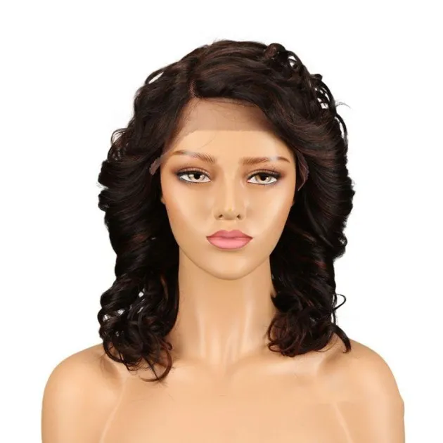 Real Hair Women Hair Stitch Lace Wig Long Curly
