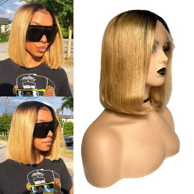 Color Bob Head Real Hair