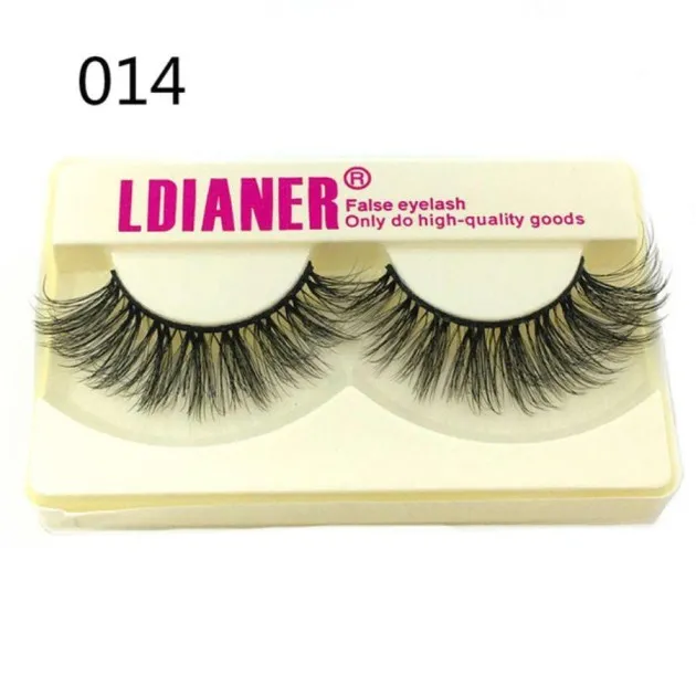 100% Mink Eyelashes 25mm Wispy Fluffy Fake Lashes