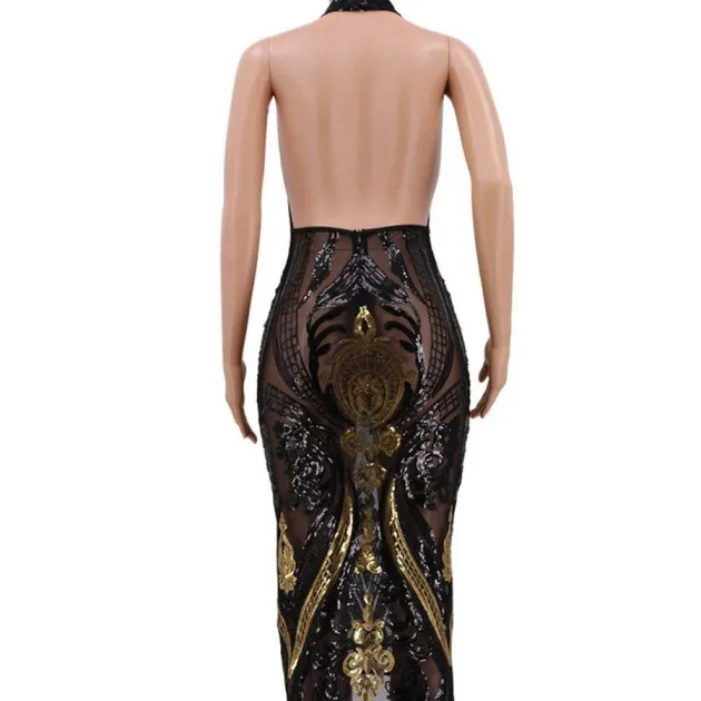 Sheer dress with sequins Oakley