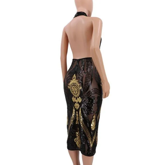 Sheer dress with sequins Oakley