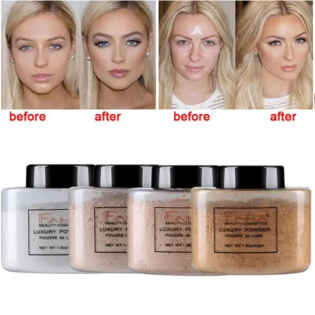 Face Foundation Powder Oil Control Contour Full Cover Banana Powder