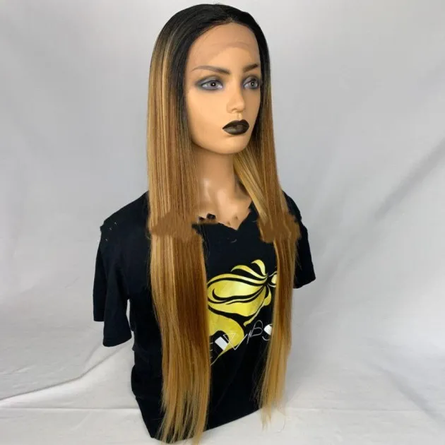 30inch Long Curly Hair Piano Color Synthetic Big Wave Wig Alexandria