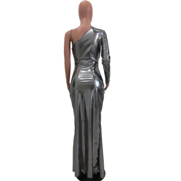 irregular dress Gold and Silver