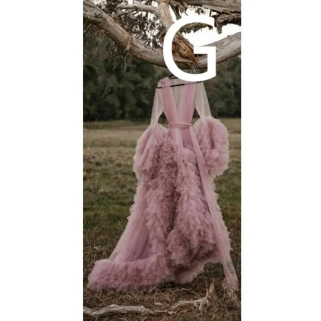 Long Tulle Robe