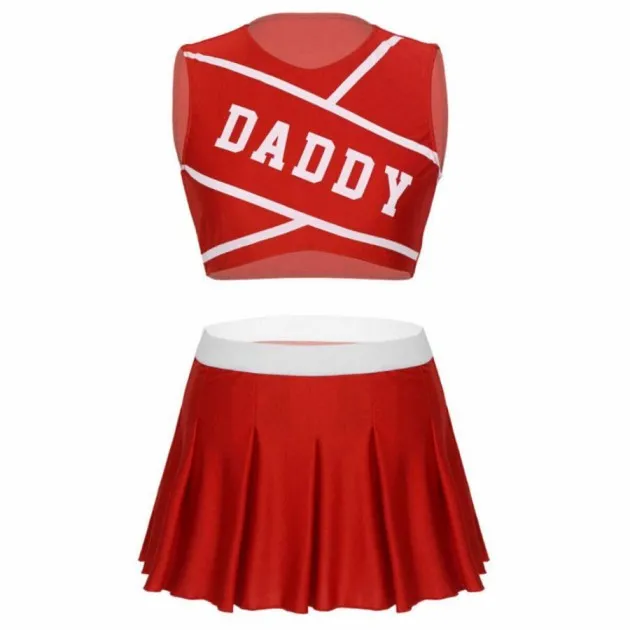 cheerleader cosplay costume Sequin mini skirt Fancy Dress