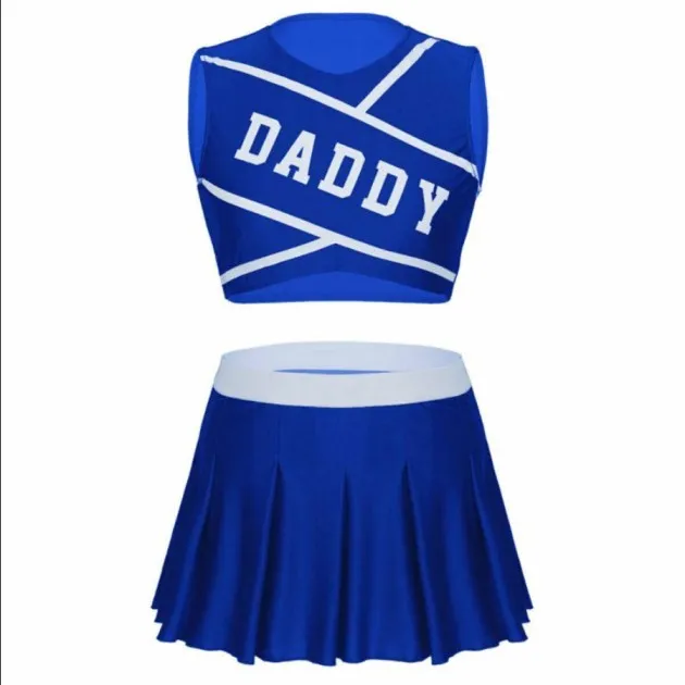 cheerleader cosplay costume Sequin mini skirt Fancy Dress
